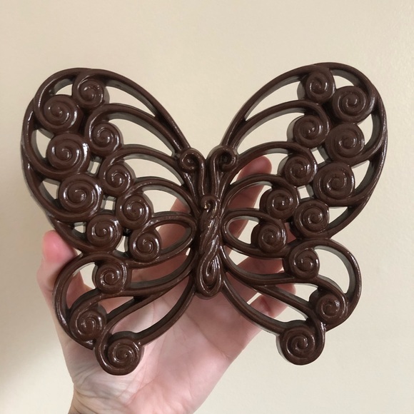 Vintage Burwood 70’s Brown Plastic Butterflies - Picture 6 of 10